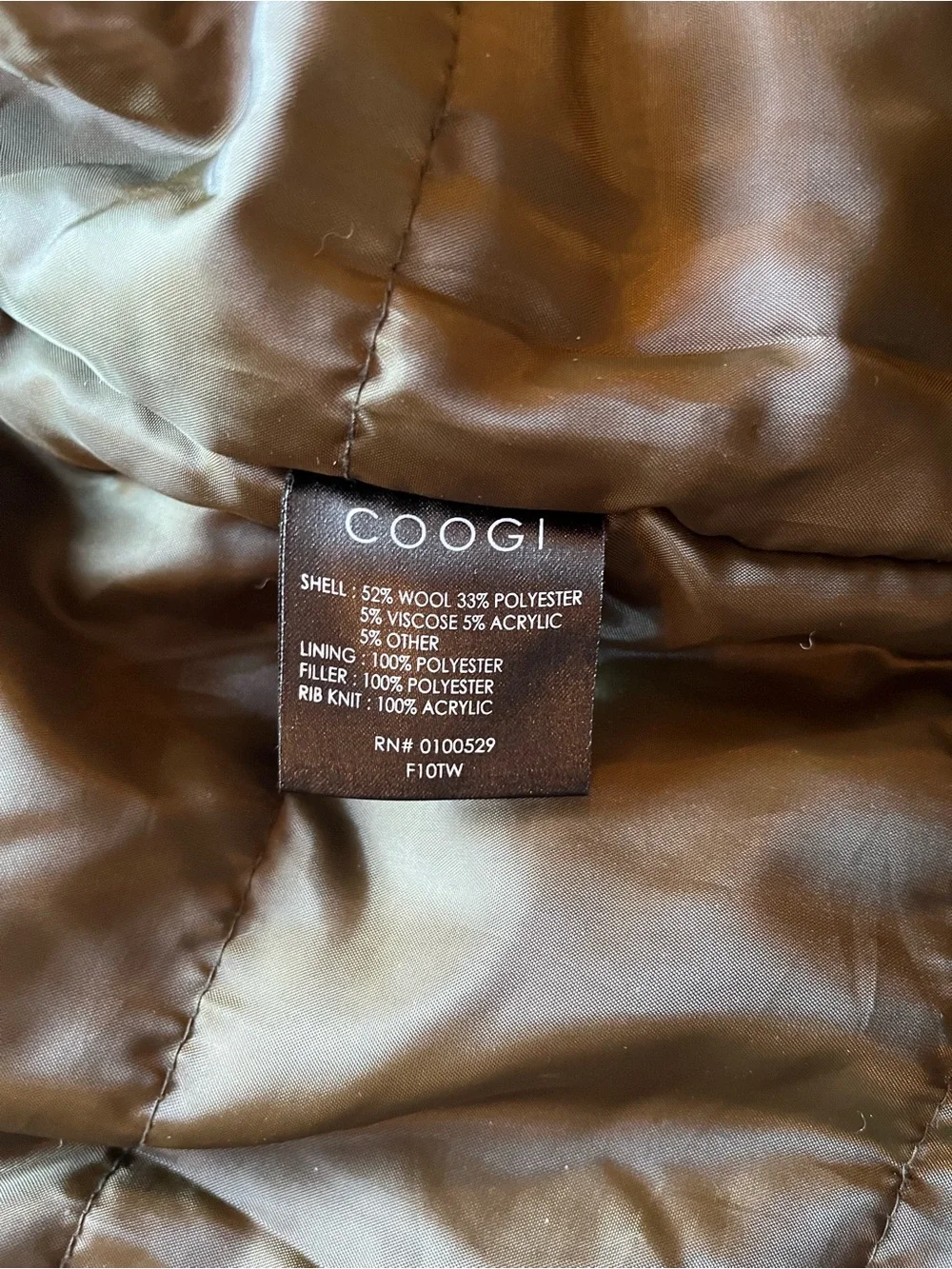 Vintage COOGI Olive Green Wool-Blend Bomber Jacket Men's XL Hip Hop Y2K